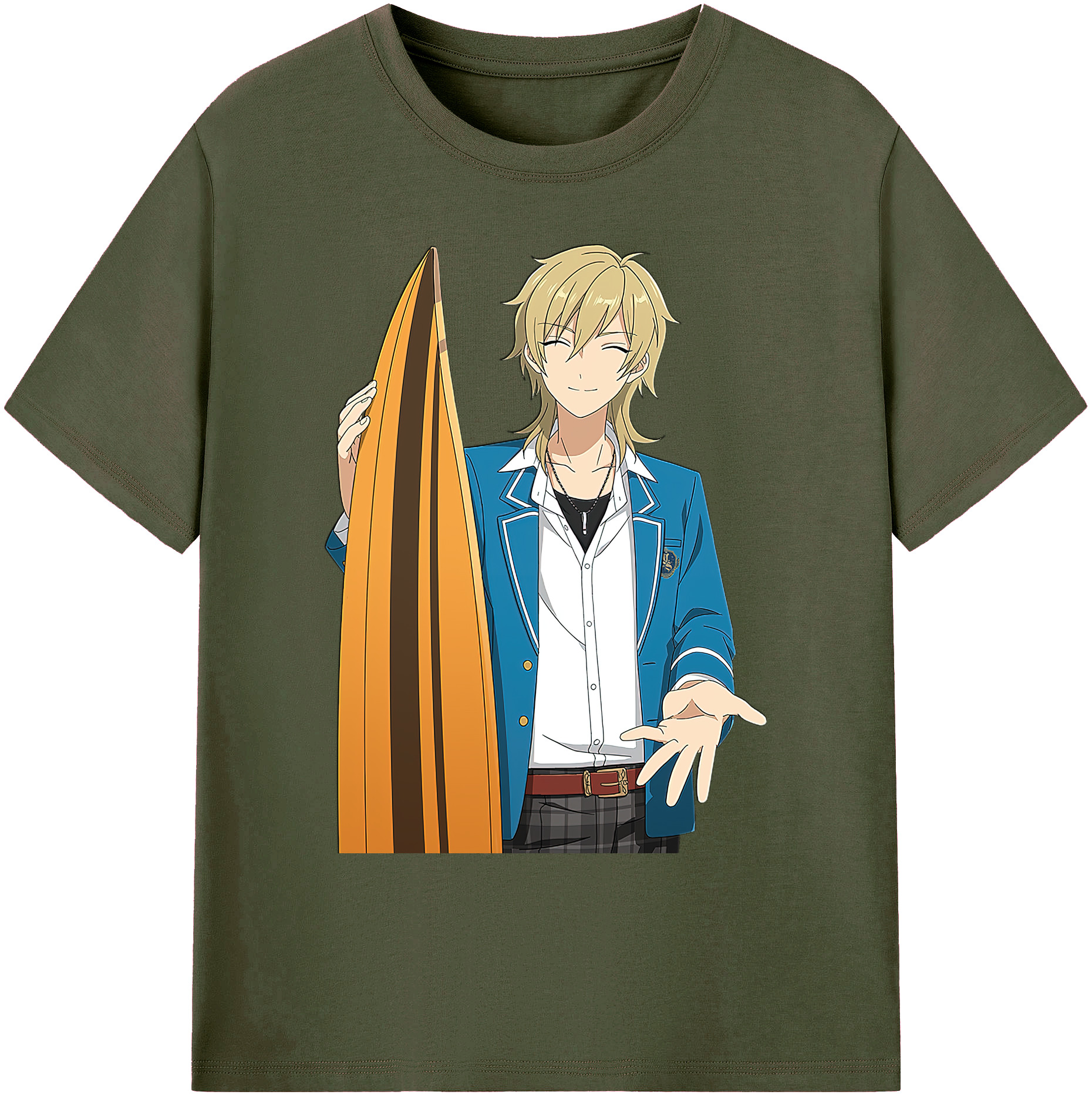 （画像用） あんさんぶるスターズ! Ensemble Stars 綿100％ メンズ半袖Tシャツ｜肌触りやわらか＆通気性